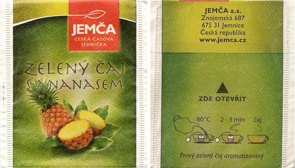 Jemča - Zelený čaj ananasem