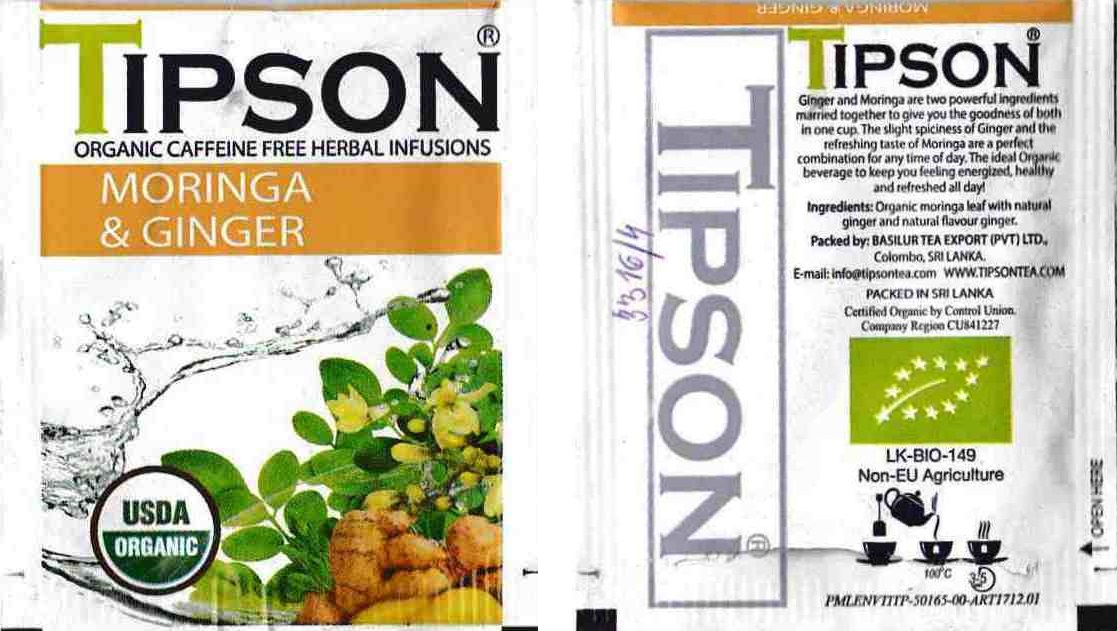 Tipson - Moringa, ginger