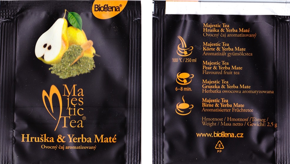 Biogena - Hruška, yerba maté   (mat)