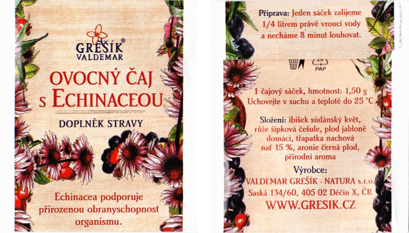 Grešík Valdemar - Ovocný čaj s echinaceou
